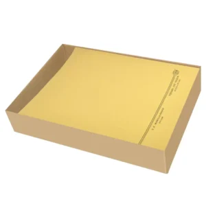 100-Piece FIS Square Cut Folders Without Fastener, Kendal Manila, Yellow Color, 225gsm A4 Size – FSFF9A4KYL