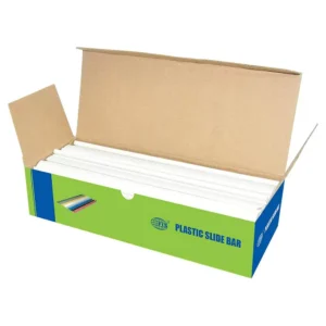 FIS Plastic Sliding Bar 3mm, 30 Sheets Capacity, White Color, Box of 100 Pcs. – FSPG03-WH