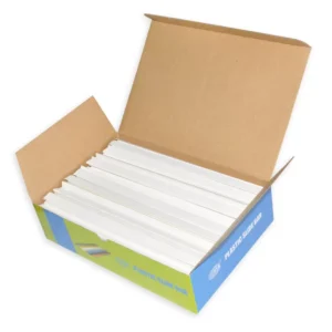100-Piece FIS Plastic Sliding Bar White 10mm, 100-Sheets Capacity – FSPG10-WH