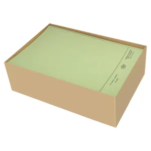 FIS Square Cut Folders With 8 cm Fastener Green Color, Pack of 50 Pcs, 320 gsm, F/S (210 x 330 mm) Size – FSFF7FGR