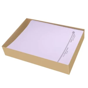 100-Piece FIS Square Cut Folders Without Fastener, Kendal Manila, Violet Color, 225gsm A4 Size – FSFF9A4KVI