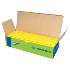 FIS Plastic Sliding Bar 3mm, 30 Sheets Capacity, Yellow Color, Box of 100 Pcs. – FSPG03-YL