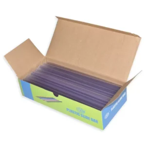 100-Piece FIS Plastic Sliding Bar Clear 5mm, 50-Sheets Capacity – FSPG05-CL