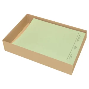 FIS Square Cut Folders Without Fastener Green Color, Pack of 50 Pcs, 320 gsm, A4 Size – FSFF9A4GR