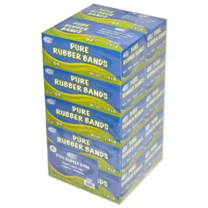 10 Boxes FIS Pure Rubber Bands, Size 64 Yellow – FSRB64