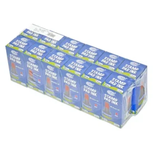 12-Piece FIS Stamp Pad Inks 30 ml, Red Color – FSIK030RE
