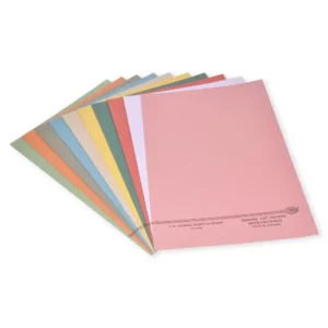 50-Piece FIS Square Cut Folder F/S Kendal Manila with Fastener, Multicolour, 225GSM – FSFF7225ASST