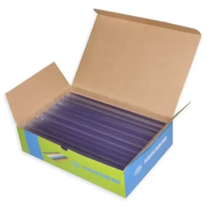 100-Piece FIS Plastic Sliding Bar Clear 10mm, 100-Sheets Capacity – FSPG10-CL