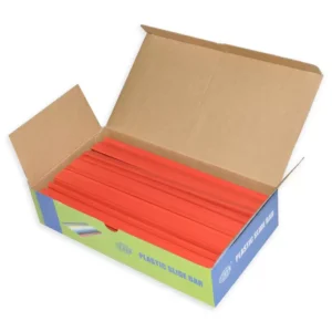 100-Piece FIS Plastic Sliding Bar Red 6mm, 60-Sheets Capacity – FSPG06-RE