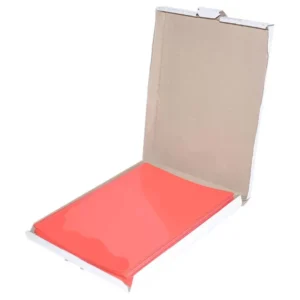 50-Piece Durable Clear Folders, A4 size, Red Colour – DUCI2339-03