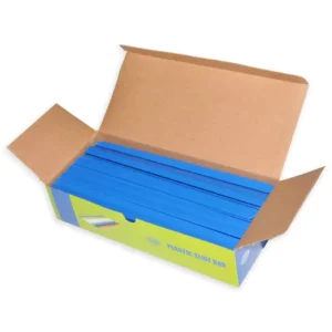 100-Piece FIS Plastic Sliding Bar Blue 4mm, 40-Sheets Capacity – FSPG04-BL