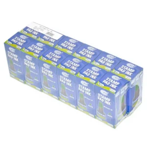 12-Piece FIS Stamp Pad Inks 30 ml, Green Color – FSIK030GR
