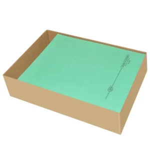 FIS Square Cut Folders Without Fastener Green Color, Pack of 100 Pcs, 250 gsmA4 Size – FSFF9GR05