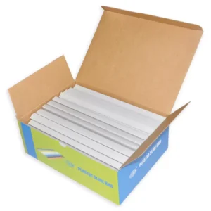 100-Piece FIS Plastic Sliding Bar Grey 15mm, 150-Sheets Capacity – FSPG15-GY