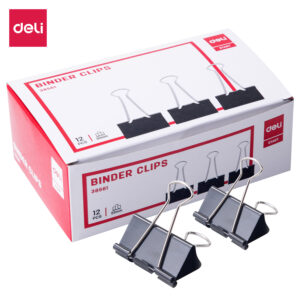 Black Binder Clips 51mm (1X12)