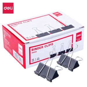 Black Binder Clips 41mm (1X12)