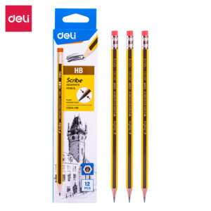 Graphite Pencil HB W/ Eraser (1×12)