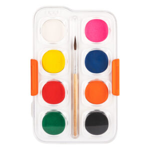 Water Color Cake Paint 8 Colors + Brush