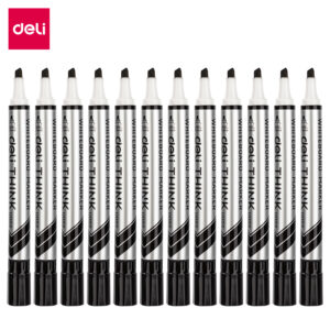 BK Dry Erase Marker Black Chisel (1×12)