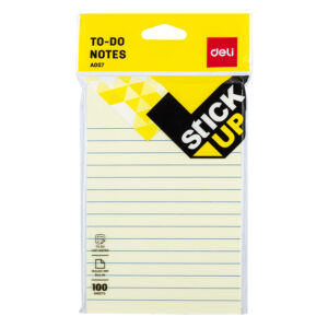 Lined Sticky Note Yw 6×4 (1×100) (1×6)