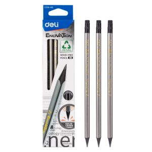 Wood Free HB Pencil W/ Eraser Triangular