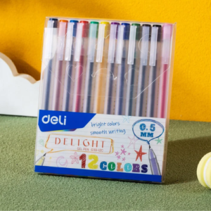 Gel Pen 12 Color Bullet Tip 0.5 mm