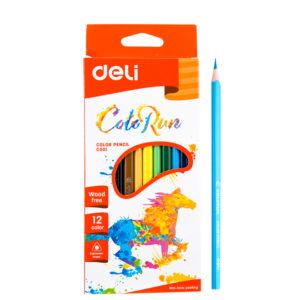 Plastic Colored Pencil 12 Colors