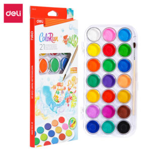 Deli Watercolor Cake + Brush 21 Colors