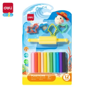Plasticine 160gm with 4 Models & 1 Roller 12 Colors
