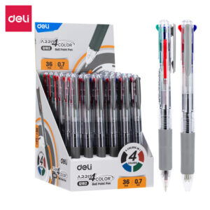 Retractable Smooth B/Pen 0.7mm 4 colors (1×36)