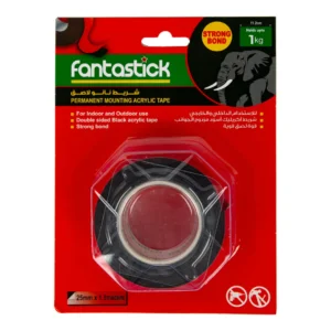 Fantastick Fantastick Acrylic Tape Black 25mm*1.5m – FK-M2515AC-BK