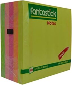 Fantastick Stick Notes 3″x3″ 5col. Fluor. – FK-N303-05CF