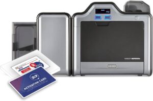 Fargo HDP5000e Dual-Sided ID Card Printer with USB Ethernet 96640 High-Definition and Versatile Card Printer for Corporate, Government, Student IDs, and More+086515 Asure ID Solo (DIGITAL DELIVERY)