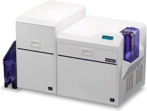Swiftpro K60D Double Sided Retransfer Printer, With Bend Remedy, 600 DPI Print Resolution, 100 Card Feeder Capacity, Patch / Overlay Layer Security, Lamination Option, White | 7710006150