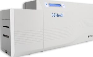Heidi CP55-D00S3 Dual Sided ID Card Printer Bundle (1 Ribbon, 100 Cards, 1 Cleaning Kit, GET Identity Card Designing Software) | CP55-D00S3