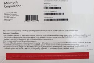 Microsoft FQC-08929 Windows 10 Pro – 64 bit Operating System | FQC-08929U3 – FQC-08929U5