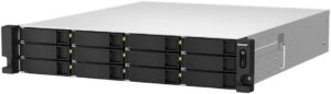 QNAP TS-h1887XU-RP 18-Bay 4U Rackmount NAS, 2×3.5/2.5″+6×2.5″ SATA Drive Bays, 3.4 GHz Intel Xeon E-2334 4C, 16GB ECC DDR4 RAM, 550W PSU, 10 Gigabit Ethernet Port, 3 PCIe | TS-h1887XU-RP-E2334-16G