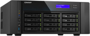 QNAP TS-h1277AFX All-Flash Desktop NAS, 12-Bay, AMD Ryzen 7 9000 8-Core, 32GB DDR5 ECC, 2x 10GbE, 2x 2.5GbE, 3x PCIe Gen 4, USB 3.2, HDMI, QuTS Hero, 192GB Max | TS-H1277AFX-R7-32G