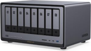 UGREEN NASync DXP8800 Plus 8-Bay Desktop NAS, Intel i5 1235U 10-Core CPU, 8GB DDR5 RAM, Built-in 128GB SSD, 2x 10GbE, 2x M.2 NVMe Slots, 8K HDMI, 2x TBT4, Diskless | 35126